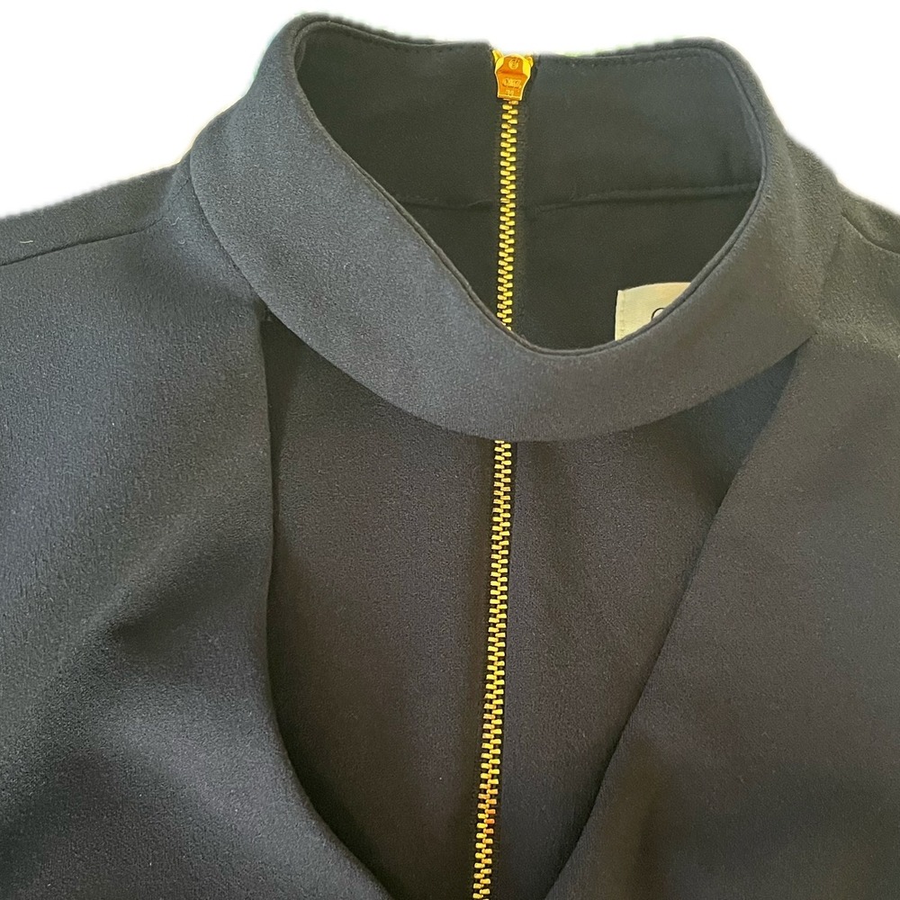 Calvin Klein Navy Sleeveless Mock Neck Sheath Dress - Women's Size 2 - Picture 8 of 11